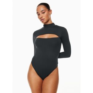 Babaton By Aritzia Black Varo Contour Bodysuit